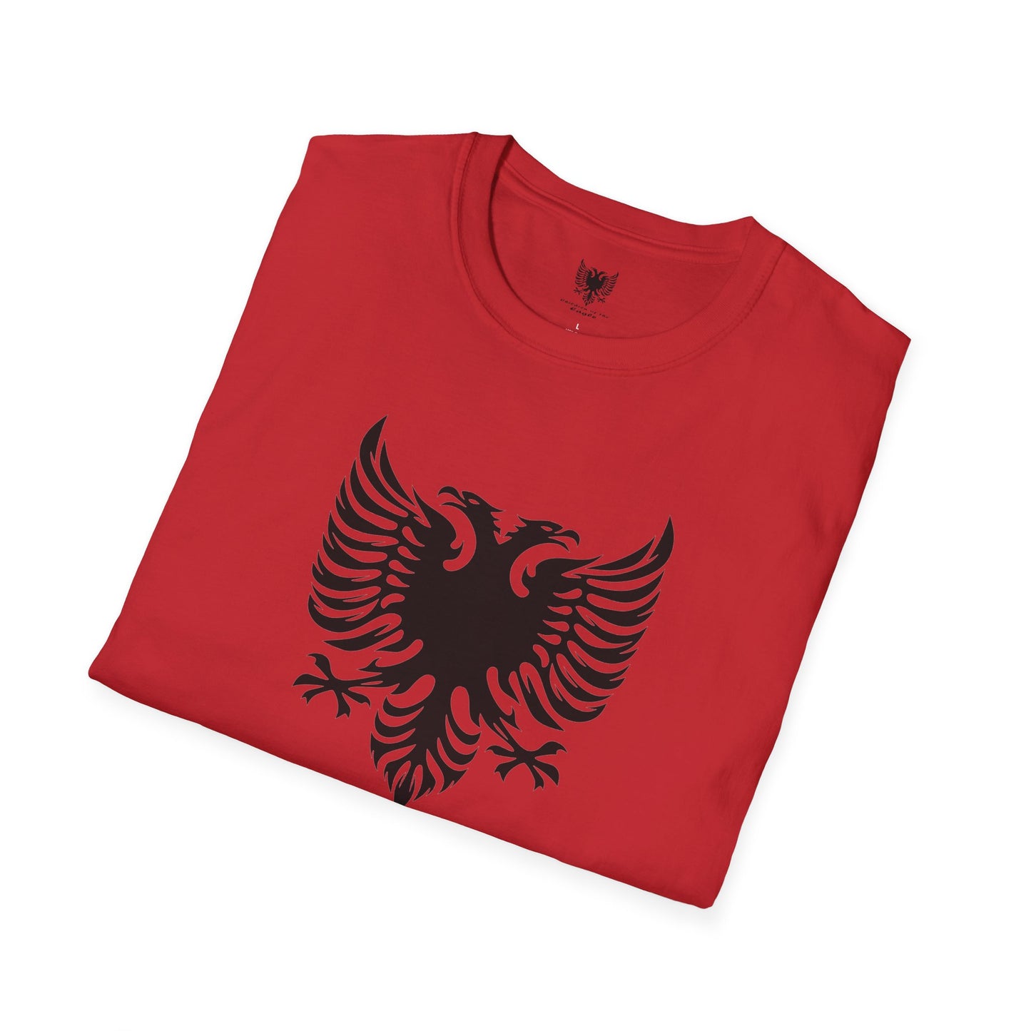 Bijte e Shqipes Unisex Softstyle T-Shirt Double Headed Eagle Tribal Design