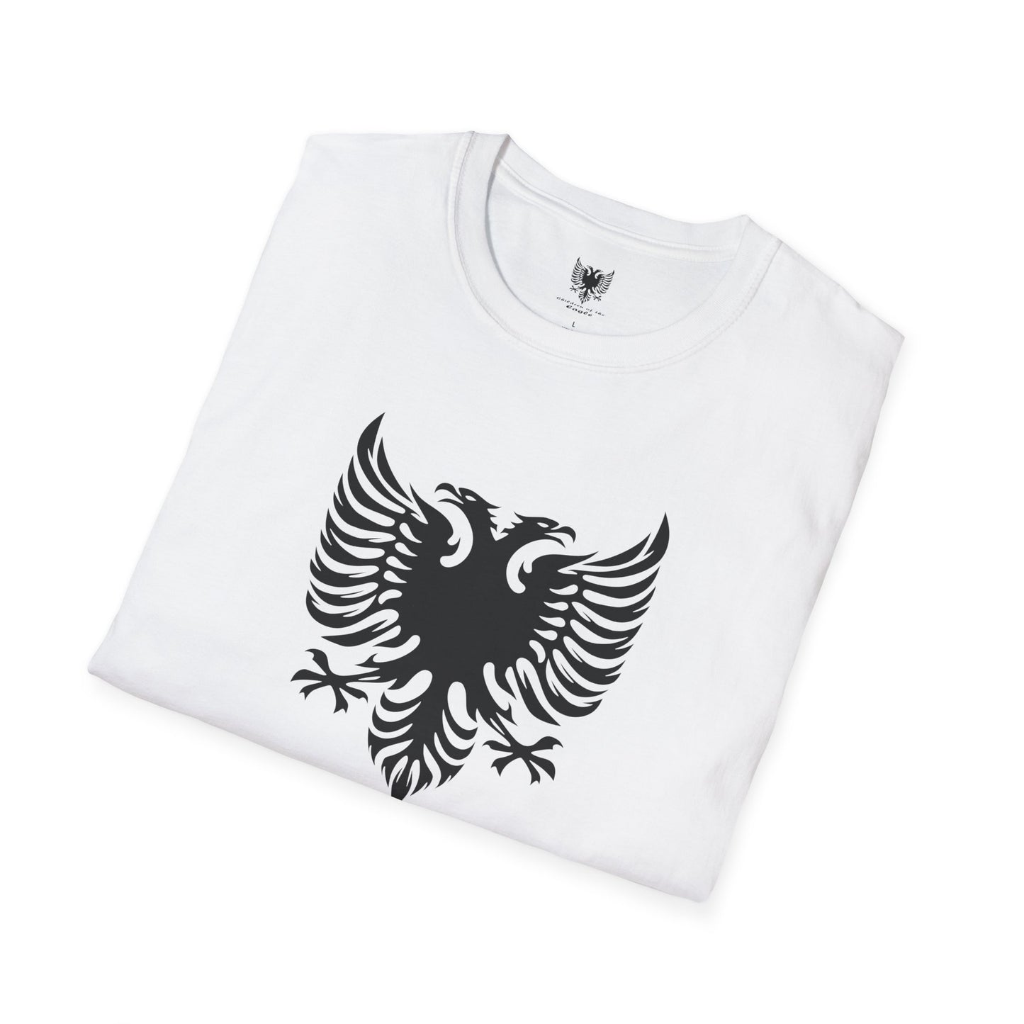 Bijte e Shqipes Unisex Softstyle T-Shirt Double Headed Eagle Tribal Design