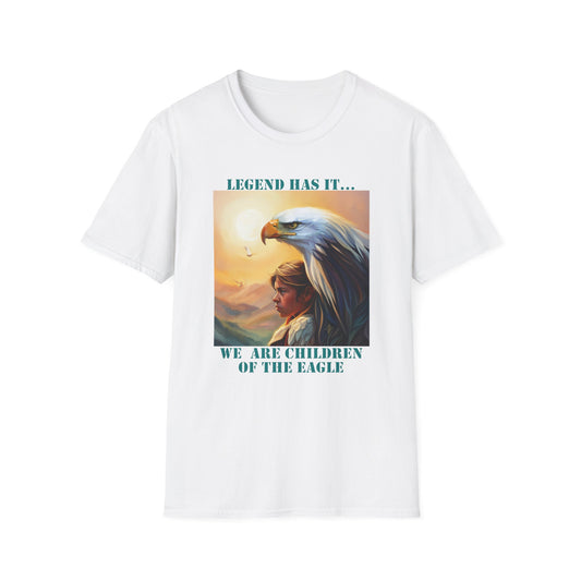 Eagle Legend Unisex Softstyle T-Shirt | Nature Lover Gift, Eco-Friendly Apparel, Inspirational Tee, Wildlife